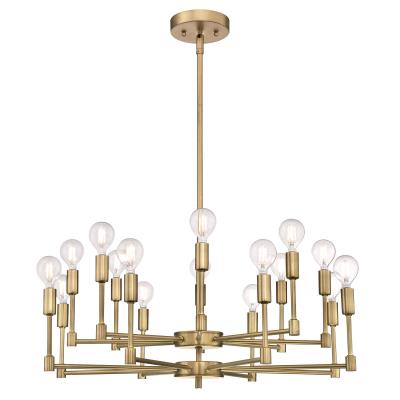 Westinghouse 6576100 Sixteen Light Chandelier - Brushed Brass Finish