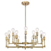Westinghouse 6576100 Sixteen Light Chandelier - Brushed Brass Finish