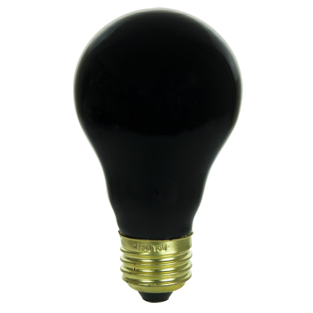 Incandescent - A19 Black Light - 75 Watt -Black Light - Black Light