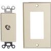 Morris Products 85118 2 Pc Decor Coax Jack Lt Alm