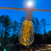 Bulbrite 810158 - 25 ft String Light Kit - 15 Sockets - E12 Base - White Wire with 25 Watt ST15 Amber Finish Lamps - STRING15/E12/WHITE-NOSST15-KT