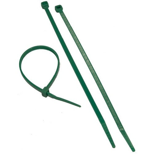 Morris Products 20614 Nylon Cable Tie - Green (Pack of 100)
