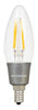 Pack-5 - Sylvania 79520 - LED4.5B10CBLUNTDIM827FILRP -  LED Candelabra Base - Blunt Tip Glass - 2700 Kelvin - 4.5 Watt