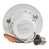 4 Inch LED Retrofit - Round - Baffled Trim - 10 Watt - 1300 Lumens - 2700K Kelvin - 80 CRI - 35000 - Dimmable - LR24802