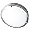 16 Inch Round - Chrome - Flush Mount Fixture - Emergency Battery w/Test Button - 26 Watt - 1050 Lumens - 4000K Kelvin - 80 CRI - 50000 - Dimmable - LR23195