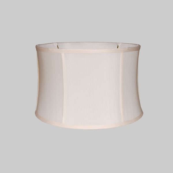 Kirks Lane-20438 - 16 Inch Cream Eggshell Shallow Drum Lamp Shade