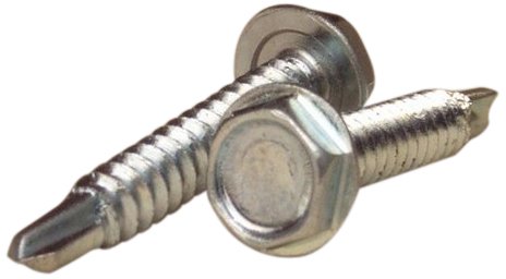 Morris 30126 Self Drilling Screw, Hex Washer Head, 8-18" x 1" (Pack of 100)