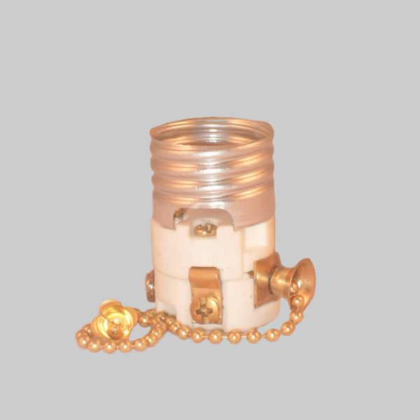Kirks Lane-30880 - pull chain porcelain stand. socket