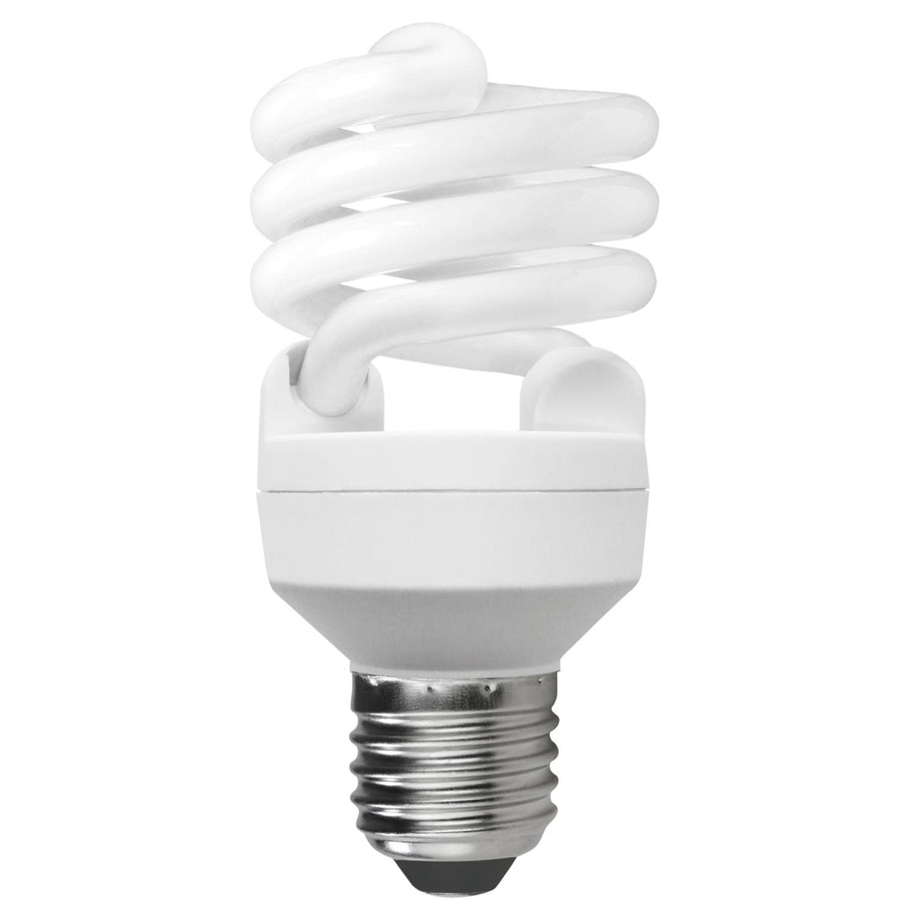 Compact Fluorescent - Super Mini Spiral - 20 Watt - 1235 Lumens  - Super White - 5000 Kelvin