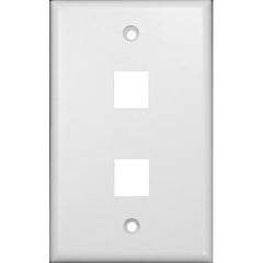 Morris Products 88164 2 Port Cat5 Plate WH