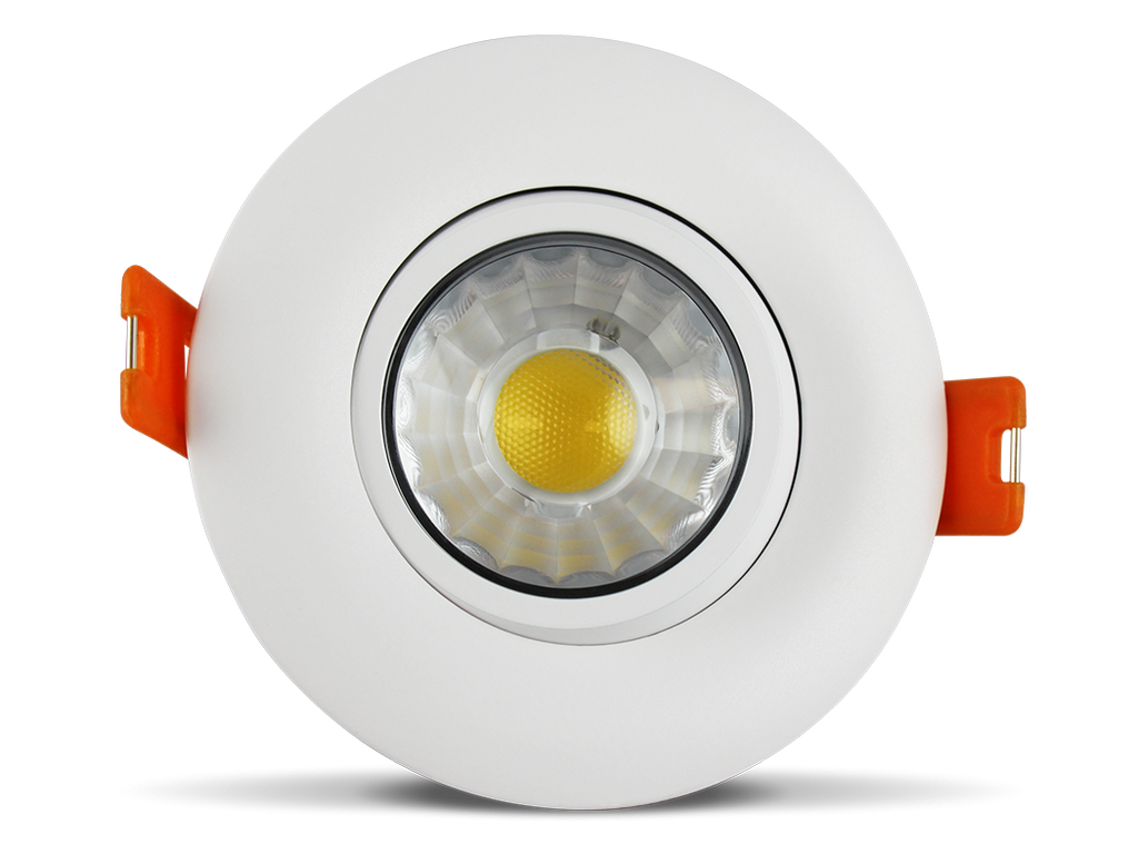 3 Inch Recessed Gimbal LED Downlight - 8 Watt - 600 Lumens - 3000K Kelvin - 81 CRI - 50000 Average Rated Hours - Dimmable - LR23240