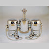 Kirks Lane-32209 - polished nickle 2 lite cluster head skt