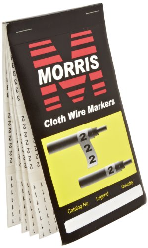 Morris Products 21262 1,2,3 Cloth Wire Marker Book