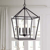 Jonathan JYL7437A - Pagoda 16" 4-Bulb Lantern Metal Pendant, Oil Rubbed Bronze
