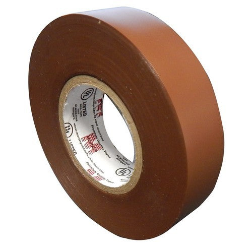 Morris Products 60060 7Milx3/4 inch x 60 ft PVC Tape Brown