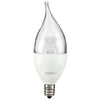 Sunlite  80772-SU - CFC/LED/4.5W/E12/CL/D/ES/27K LED CA11 Flame Tip Chandelier 4.5 Watt Light Bulb, Clear Finish