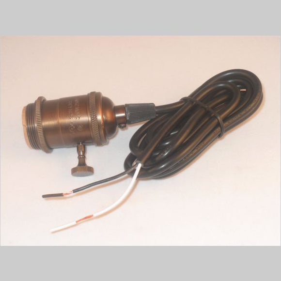Kirks Lane-30286 - turn on/off pendant kit complete, dark antique w/6' svt cord
