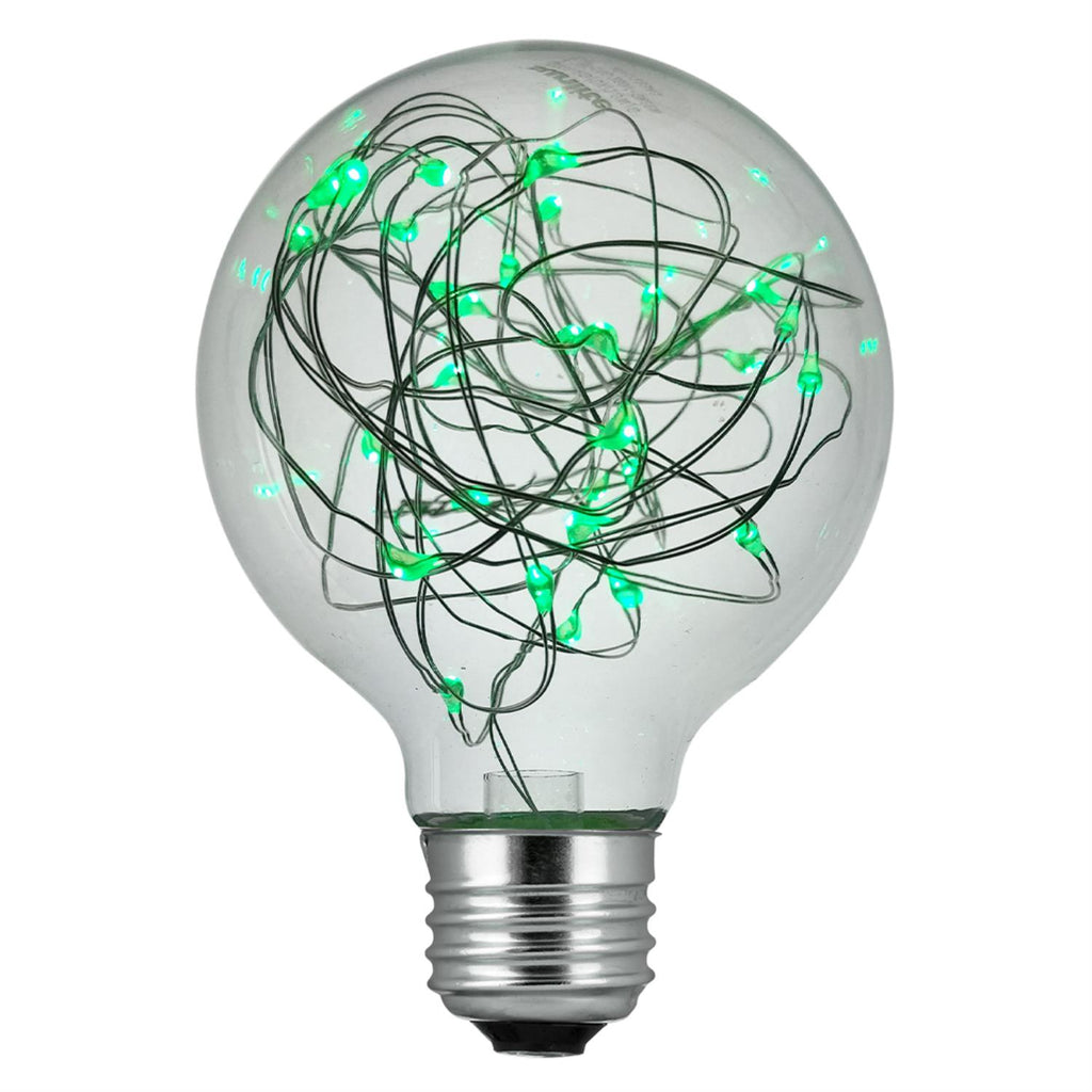 Sunlite  81175-SU - G25/LED/DX/1.5W/G LED G25 Globe String Decorative Light Bulb, Green