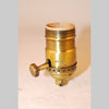 Kirks Lane-30584 - antique stamped brass on/off socket w/ss