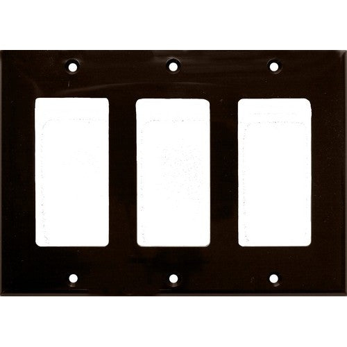 Morris Products 81132 Brown 3 Gang Decor/GFCI