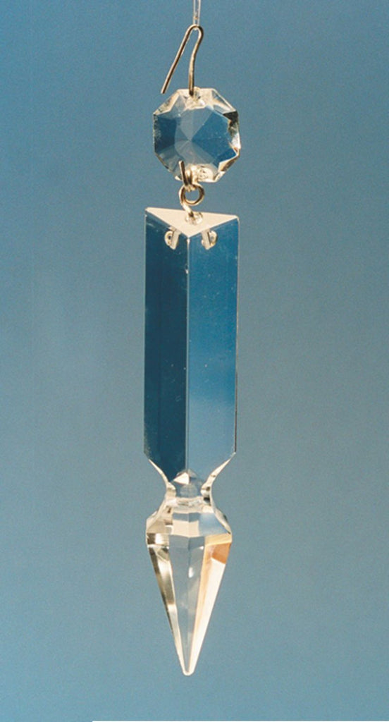 Kirks Lane-7011 - 4" plain spear hand cut & polish prism