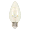 Westinghouse 3319300 Filament F15 LED Decorative Light Bulb - 2.5 Watt - Dimmable - Clear Finish - 2700 Kelvin - E26 Base