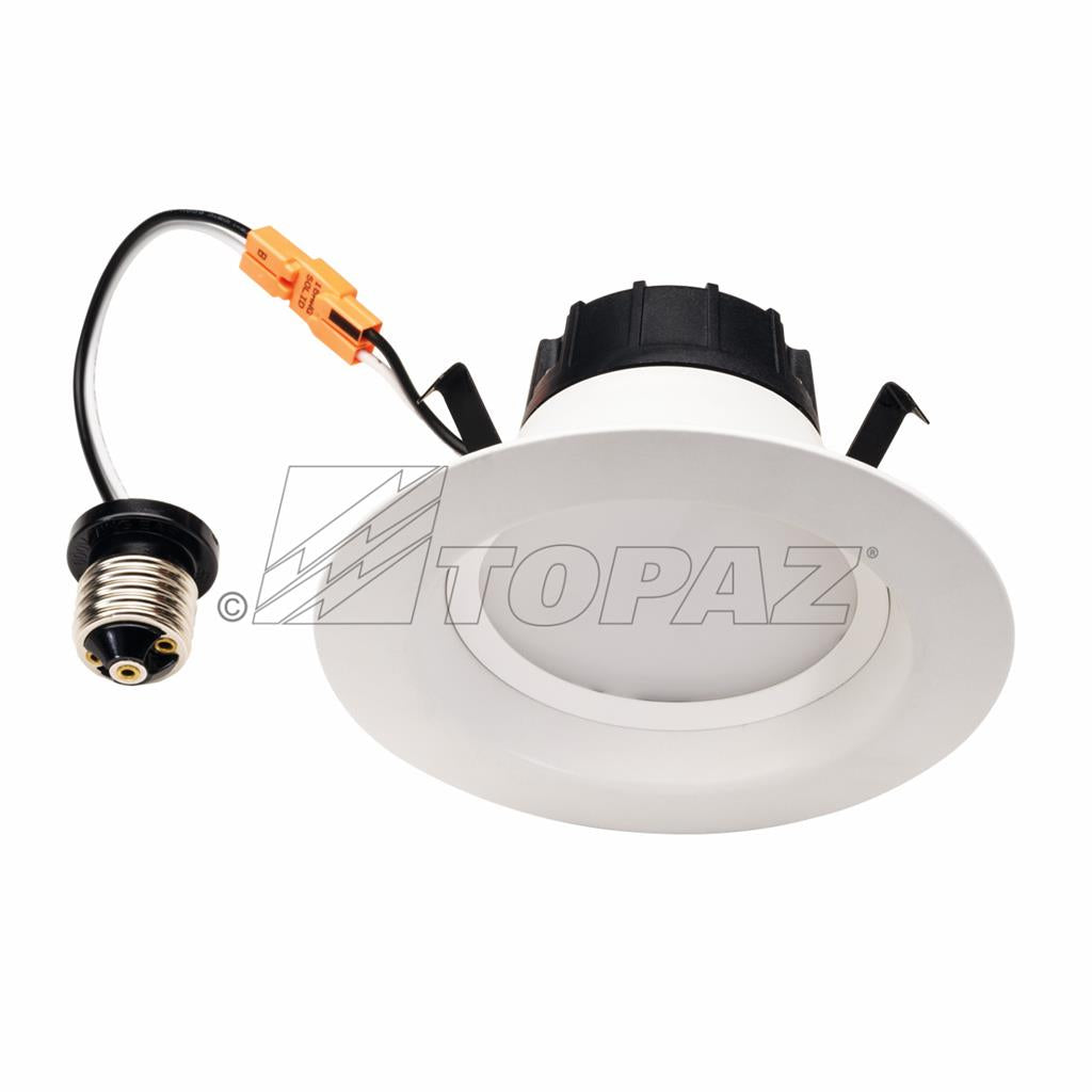 Topaz RTL-440WH-ECO-D-46 - 4 Inch LED Retrofit Dowlight - 10 Watt - 4000 Kelvin - Smooth White Trim