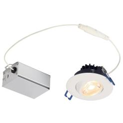 Westinghouse 5212000 3-Inch Gimbal Recessed LED Downlight - 7 Watt - 2700 Kelvin - Dimmable