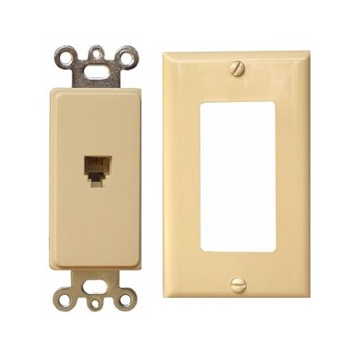 Morris Products 80160 2 Pc Decor Phone Jack Iv