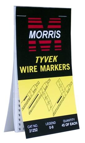 Morris Products 21253 0-9 Cloth Wire Marker Book