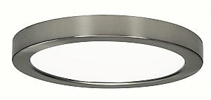 Satco S9337 LED Fixture 9 inch Flush Mount  - 18.5 Watt -  Round -  Brushed Nickel Finish