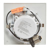 4 Inch LED Retrofit - Square - Baffled Trim - 010 Watt - 750 Lumens - 3000K Kelvin - 80 CRI - 50000 - Dimmable - LR24826