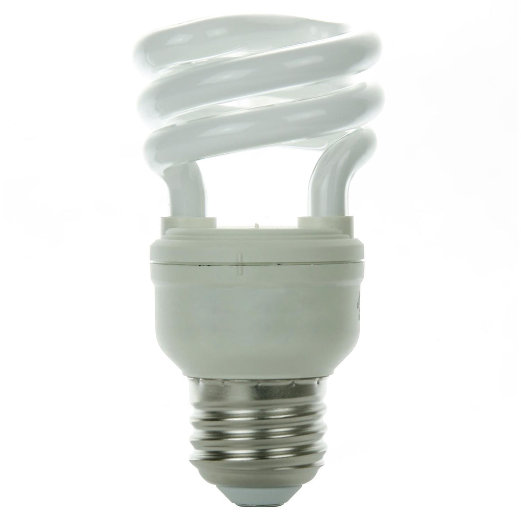Compact Fluorescent - Super Mini Spiral - 9 Watt - 500 Lumens  - Daylight - 6500 Kelvin