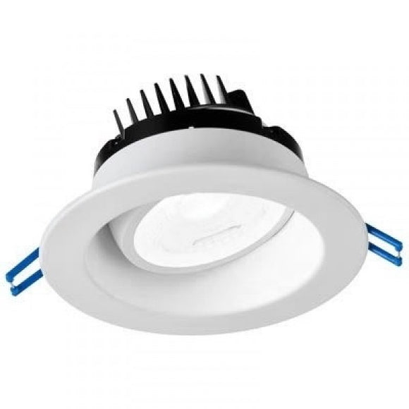Lotus LED Lights - 4 Inch Regressed - Gimbal LED Downlight - 38 Degree Beam Angle with 20 Degree Tilt and 360 Degree Rotation