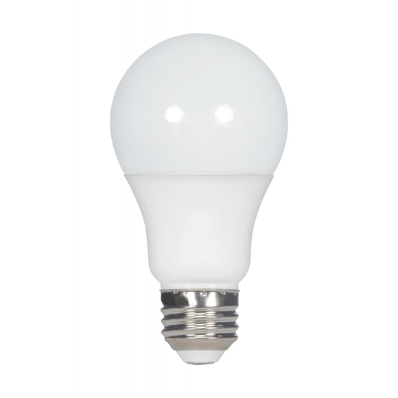 Satco S28561 A19 LED Bulb, 10 Watt, 3000 Kelvin, Frosted White Finish - Pack of 4