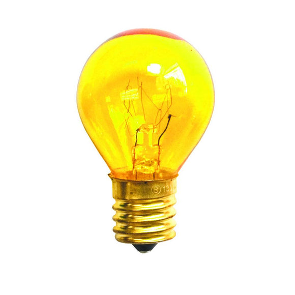 Bulbrite 702810 10 Watt S11 Incandescent Transparent Yellow