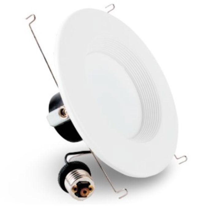 Legion LEDRE6RD-12-50-120V-WH - 6 Inch LED Downlight Retrofit  - Round - 5000 Kelvin - Dimmable - Decorative White Flange