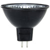 Halogen - Black Back MR16 Mini Reflector - 50 Watt - 370 Lumens  - Bright White - 3200 Kelvin