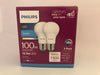 PHILIPS 548248 -12.5A19/LED/850/FR/P/ND - 12.5 Watt - 5000 Kelvin - Non-Dimmable LED A19 - 100 Watt Equivelent - 2 Pack