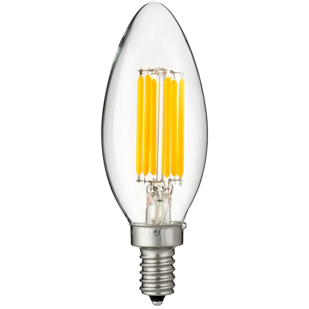 LED - Filament Chandelier - 6 Watt - 450 Lumens  - Warm White - 2700 Kelvin