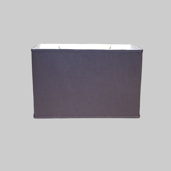 Kirks Lane-20621 - 14 Inch Black Rectangle Linen Lamp Shade 8 1/2 Inch Deep 9 Inch Height