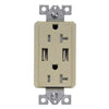 Morris Products 82375 Ivory 20A USB Receptacle