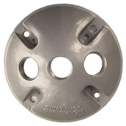 Morris Products 36830 4 inch Rnd Cover 3-1/2 inch Hole Gray