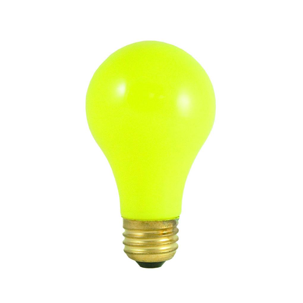Bulbrite 106840 40 Watt A19 Incandescent Ceramic Yellow Party Bulb