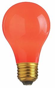 Satco S6090 Incandescent A19 Red