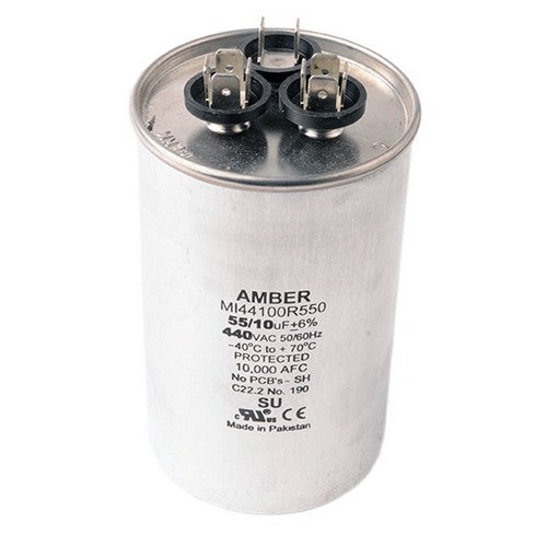 Morris Products T4JR1055 Mtr. Run Cap,Rnd, 55+10uf 440v