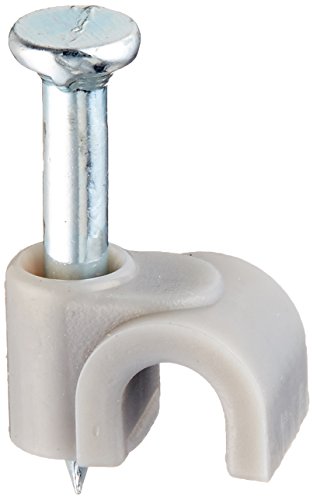 Morris Products 35012 Cable Clip Phone/Therm Gray (Pack of 100)