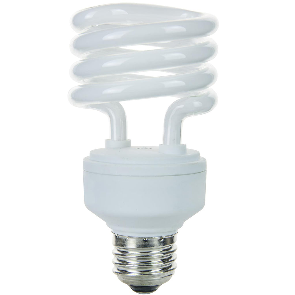 Compact Fluorescent - Super Mini Spiral - 18 Watt - 1200 Lumens  - Warm White - 2700 Kelvin