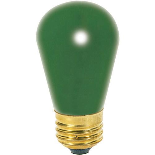 Satco S3962 Incandescent S14 Green - Pack of 4