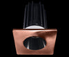 Lotus LED 2 Inch Square Recessed LED 15 Watt High Output Designer Series - 3000 Kelvin - Black Reflector - Trim Copper